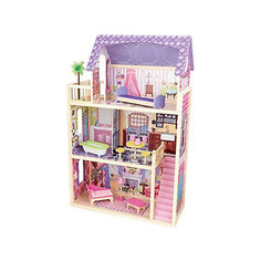 Домик из дерева для 30см кукол "Кайла" (Kayla dollhouse), с мебелью, 10 предм., KidKraft