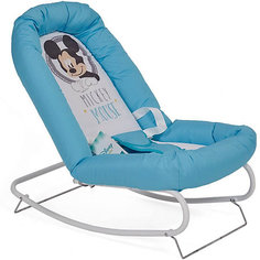 Детский шезлонг Polini kids Микки Маус, голубой