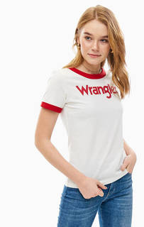 Хлопковая футболка с логотипом бренда Wrangler