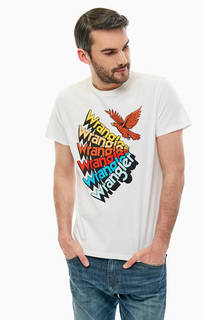 Хлопковая футболка с ярким принтом Wrangler