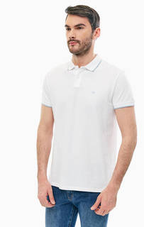 Белая футболка поло из хлопка Wrangler