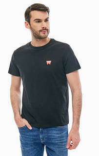 Черная хлопковая футболка Wrangler