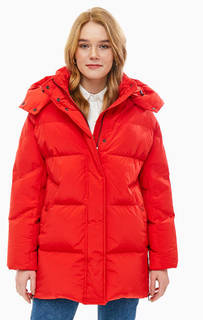 Красный зимний пуховик со съемным капюшоном WS Aurora Puffy Co Woolrich