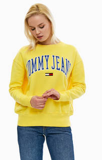 Хлопковый свитшот с нашивками Tommy Jeans