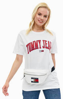 Футболка оверсайз с логотипом бренда Tommy Jeans