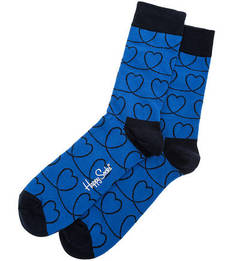 Синие носки из хлопка Happy Socks