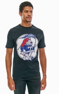 Черная хлопковая футболка с принтом Tommy Hilfiger