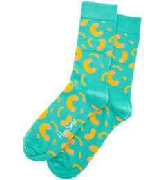 Хлопковые носки мятного цвета Happy Socks