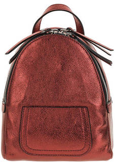 Маленький кожаный рюкзак красного цвета Gianni Chiarini
