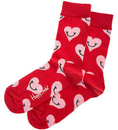 Красные носки из хлопка Happy Socks
