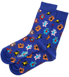 Синие носки из хлопка Happy Socks