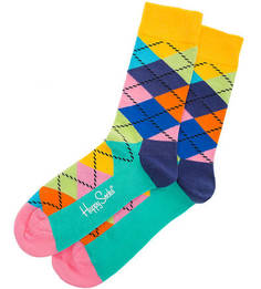 Разноцветные носки из хлопка Happy Socks