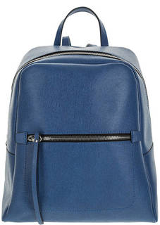 Синий рюкзак на молнии из сафьяновой кожи Gianni Chiarini