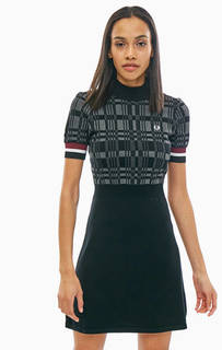 Трикотажное платье с расклешенной юбкой Fred Perry