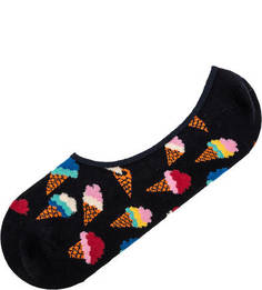 Разноцветные хлопковые носки-следики Happy Socks