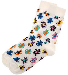 Хлопковые носки оригинальной расцветки Happy Socks