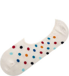 Хлопковые носки-следики в горошек Happy Socks