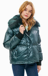 Зимняя куртка бирюзового цвета с карманами Tommy Hilfiger