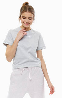 Футболка из хлопка серого цвета Adidas Originals