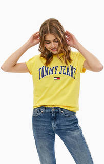 Футболка оверсайз с логотипом бренда Tommy Jeans