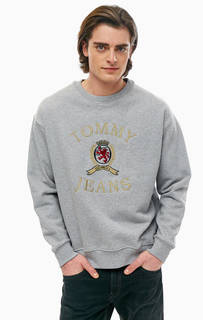 Свитшот из хлопка с вышивкой Crest Tommy Jeans