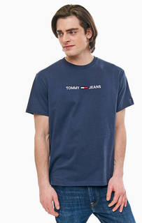 Хлопковая футболка с вышивкой Tommy Jeans