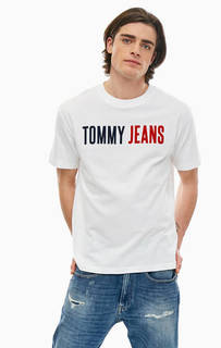 Хлопковая футболка с декоративной отделкой Tommy Jeans