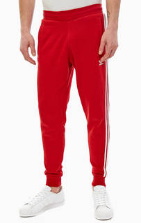 Красные брюки джоггеры из хлопка Adidas Originals