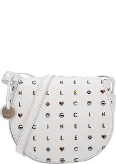 Кожаная сумка с откидным клапаном Clementine Logotype Print Coccinelle