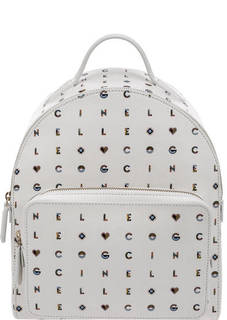 Рюкзак из сафьяновой кожи Clementine Logotype Print Coccinelle
