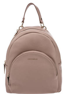 Бежевый рюкзак из зерненой кожи Alpha Coccinelle