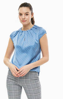 Блуза свободного кроя в горошек Comma