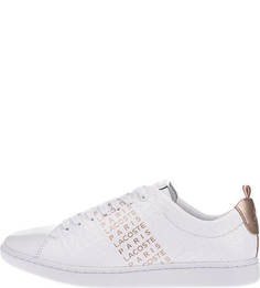 Кеды с монограммой бренда Carnaby Evo Lacoste