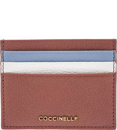 Визитница из зерненой кожи Metallic Soft Coccinelle