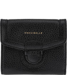 Кожаный кошелек на кнопке Vega Coccinelle