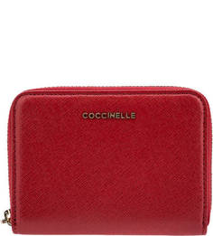 Кошелек из сафьяновой кожи Metallic Saffiano Coccinelle