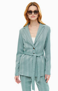 Зеленый трикотажный пиджак на пуговицах Ichi