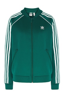 Зеленая олимпийка с логотипом Adidas