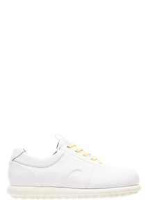 Белые кроссовки с желтыми шнурками Pelotas Ariel Camper