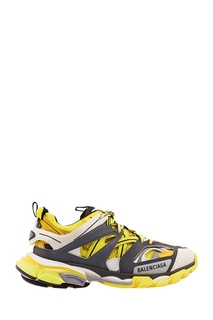 Серо-бело-желтые кроссовки Track Balenciaga