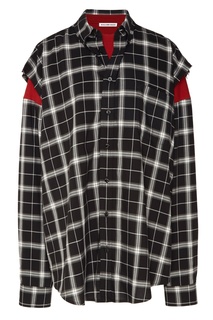 Комбинированная клетчатая рубашка Balenciaga