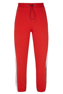 Красные спортивные брюки с лампасами Msgm