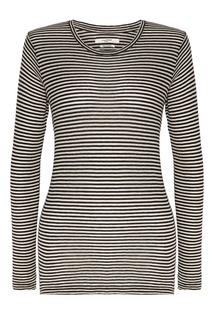 Бежевый лонгслив в черную полоску Isabel Marant Etoile