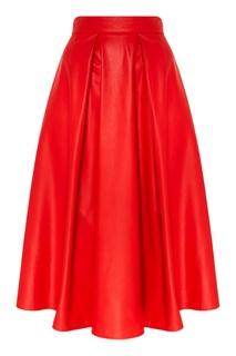 Красная юбка-миди Msgm