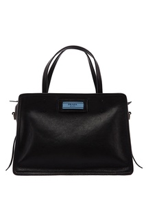 Черная кожаная сумка Etiquette Prada