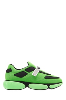 Флуоресцентно-зеленые кроссовки Cloudburst Prada