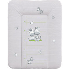 Матрас пеленальный Ceba Baby 70*50 см мягкий на комод Zebra grey W-143-002-260