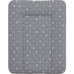Матрас пеленальный Ceba Baby 70*50 см мягкий на комод Stars dark grey W-143-066-265