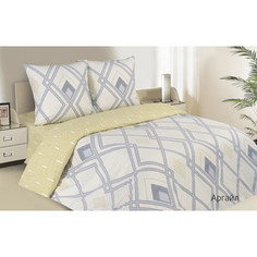 Комплект постельного белья Ecotex евро, поплин, Поэтика Аргайл (4660054340543)
