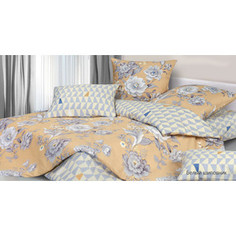 Комплект постельного белья Ecotex 2 сп, сатин, Гармоника Белый шиповник (4660054340789)